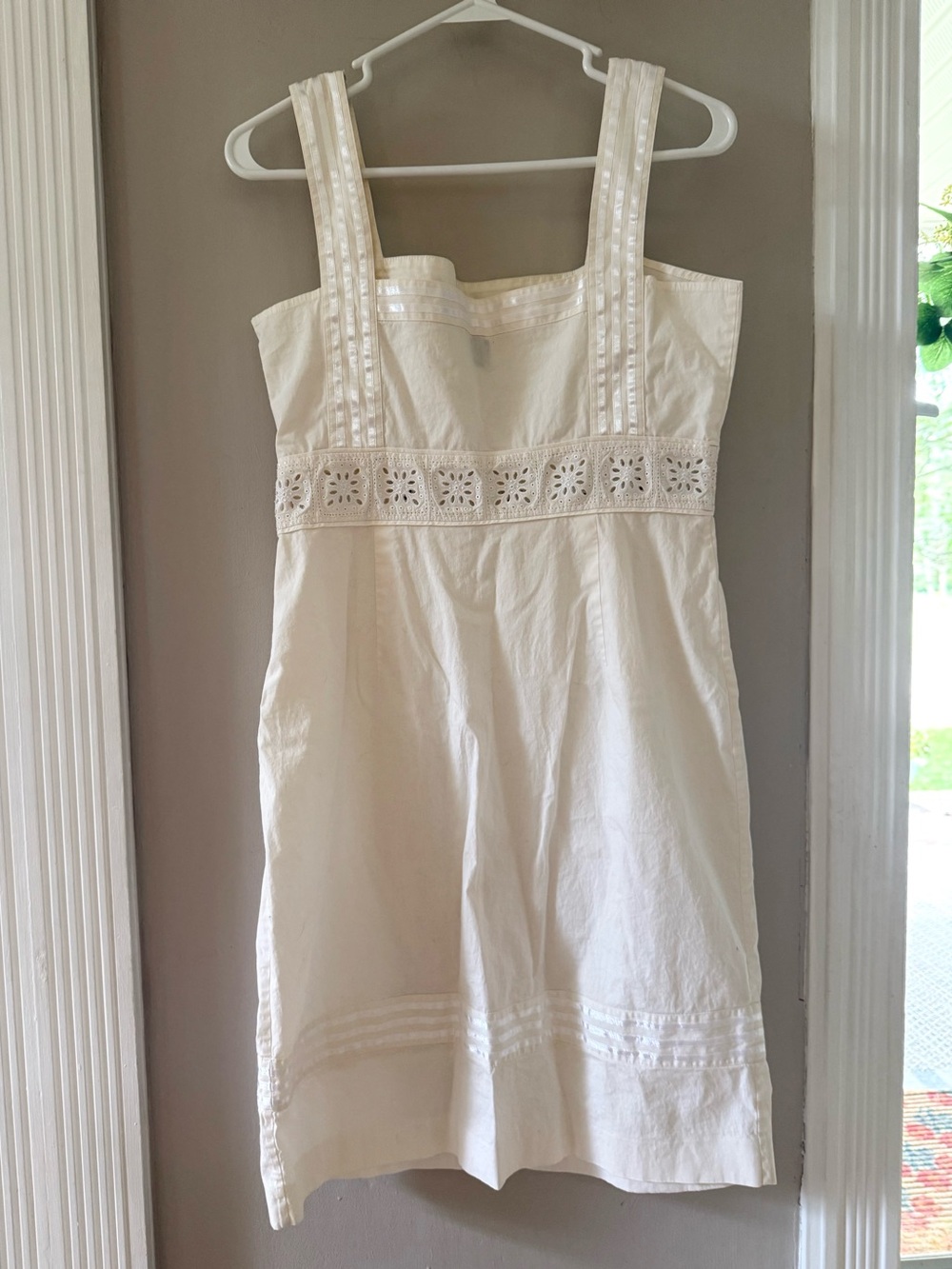 Vintage White Cotton Dress - Picture 2 of 7